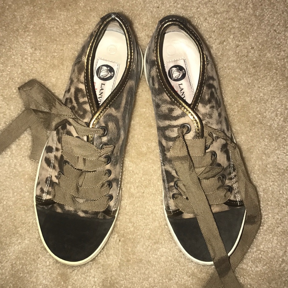 Cheetah print LANVIN sneakers